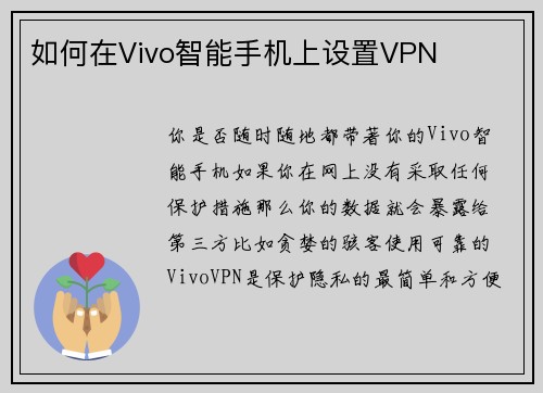 如何在Vivo智能手机上设置VPN